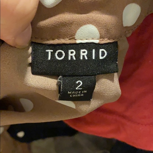 Torrid polka dot Goddess Top - Picture 3 of 3